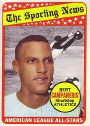 1969 Topps Baseball Cards      423     Bert Campaneris AS